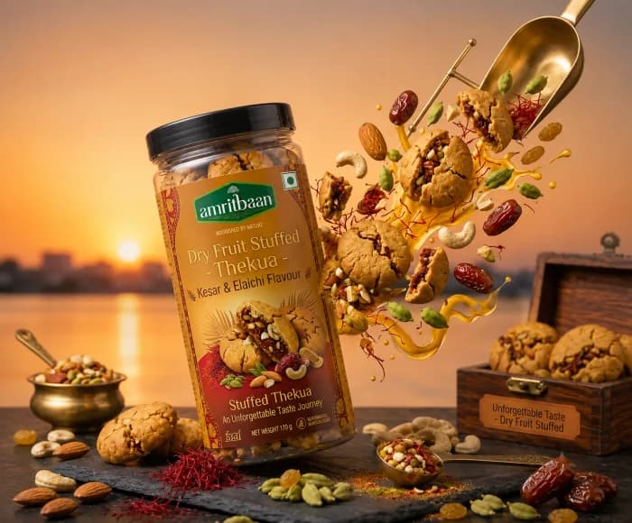Traditional Thekua – Dry Fruit Stuffed